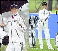 【フォト】ユ・ヒョンジュ、雨の中でもさわやか魅力アピール