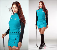 【フォト】モデル顔負けのオーラを放つ「美女ゴルファー」ユ・ヒョンジュ