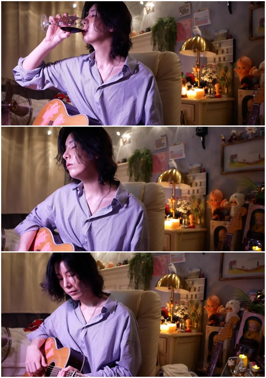 綾瀬はるかと交際説浮上のノ・ミヌがギター演奏　「慰めの歌になりますように」