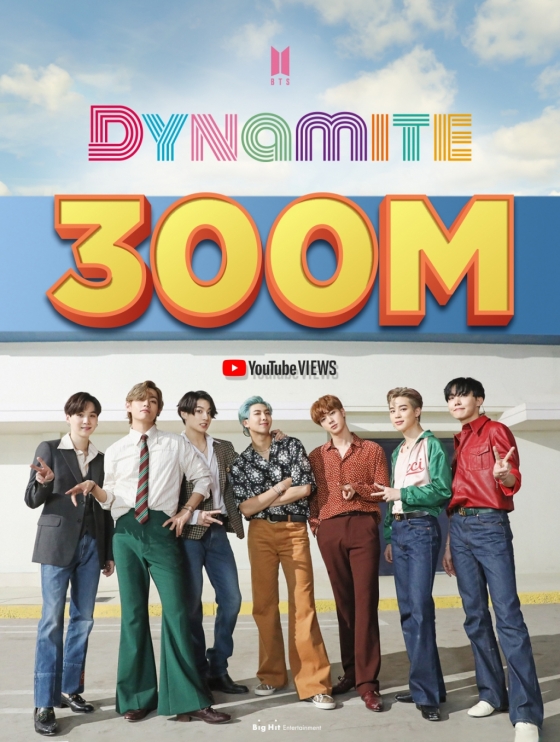 BTS「Dynamite」MVがユーチューブで3億ビュー、通算13本目