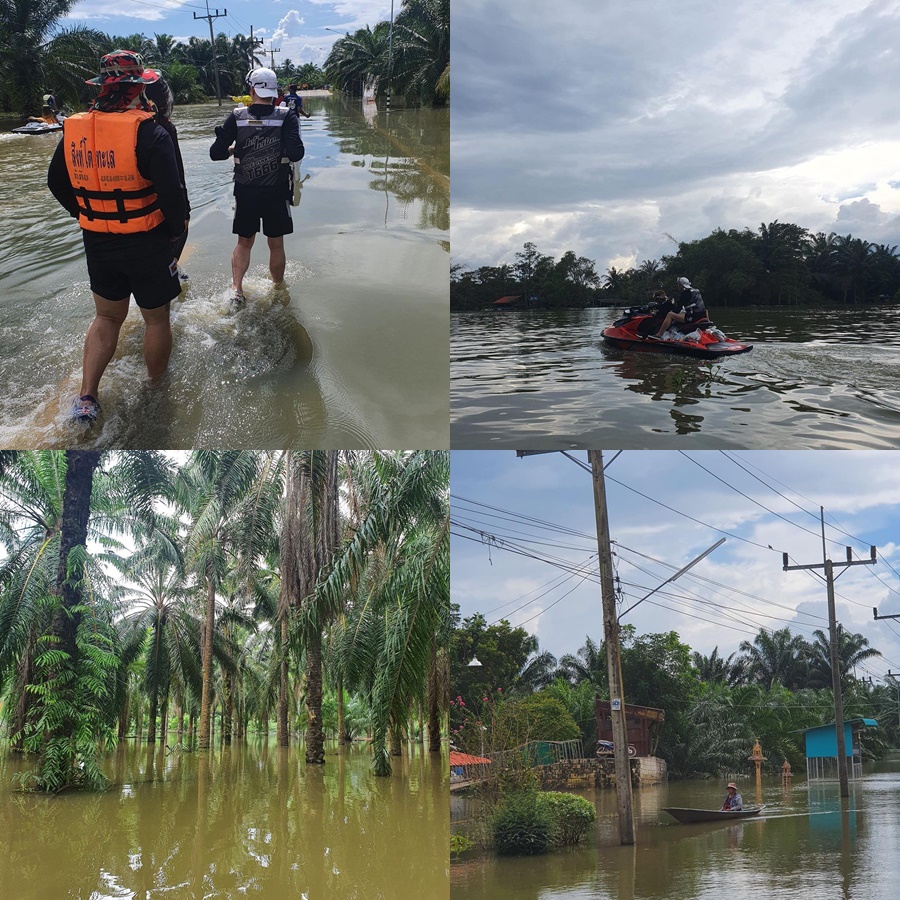 ユチョン、タイの洪水被災地でボランティア活動