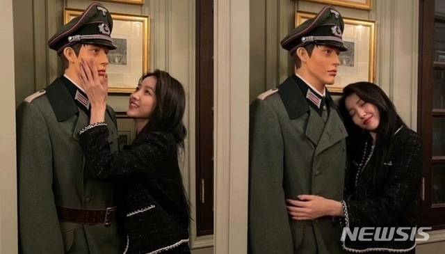 GFRIENDソウォン、「ナチス風マネキンと抱擁」写真で物議