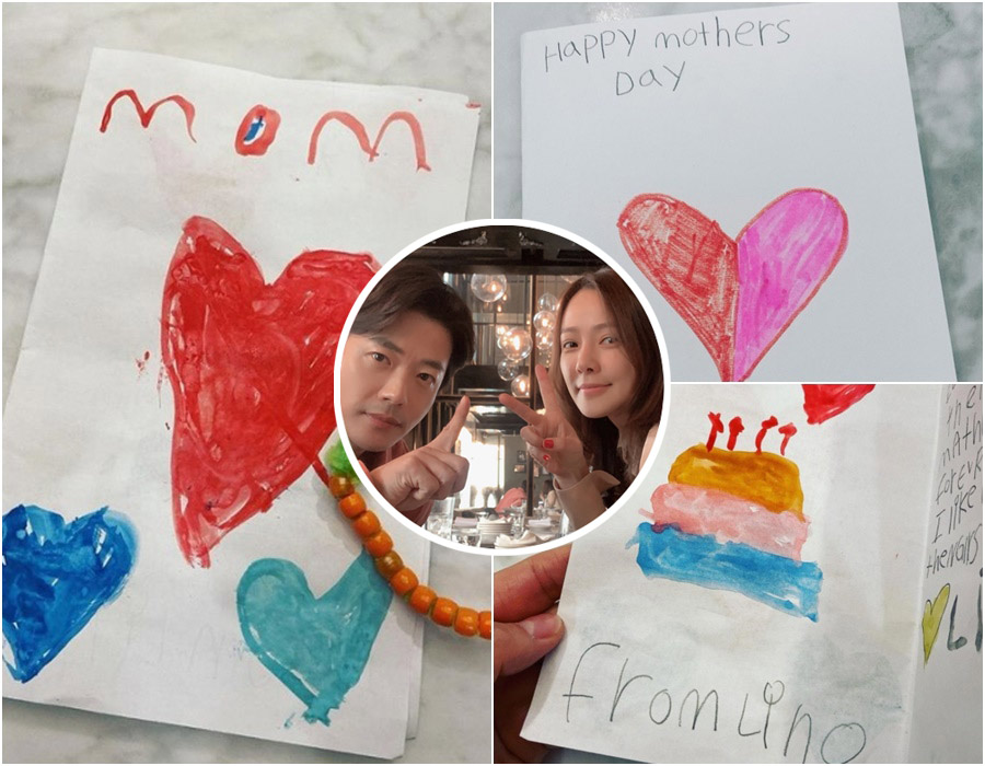 ソン・テヨン、娘リホちゃんから「英語の母の日カード」もらいニッコリ「mothers day」