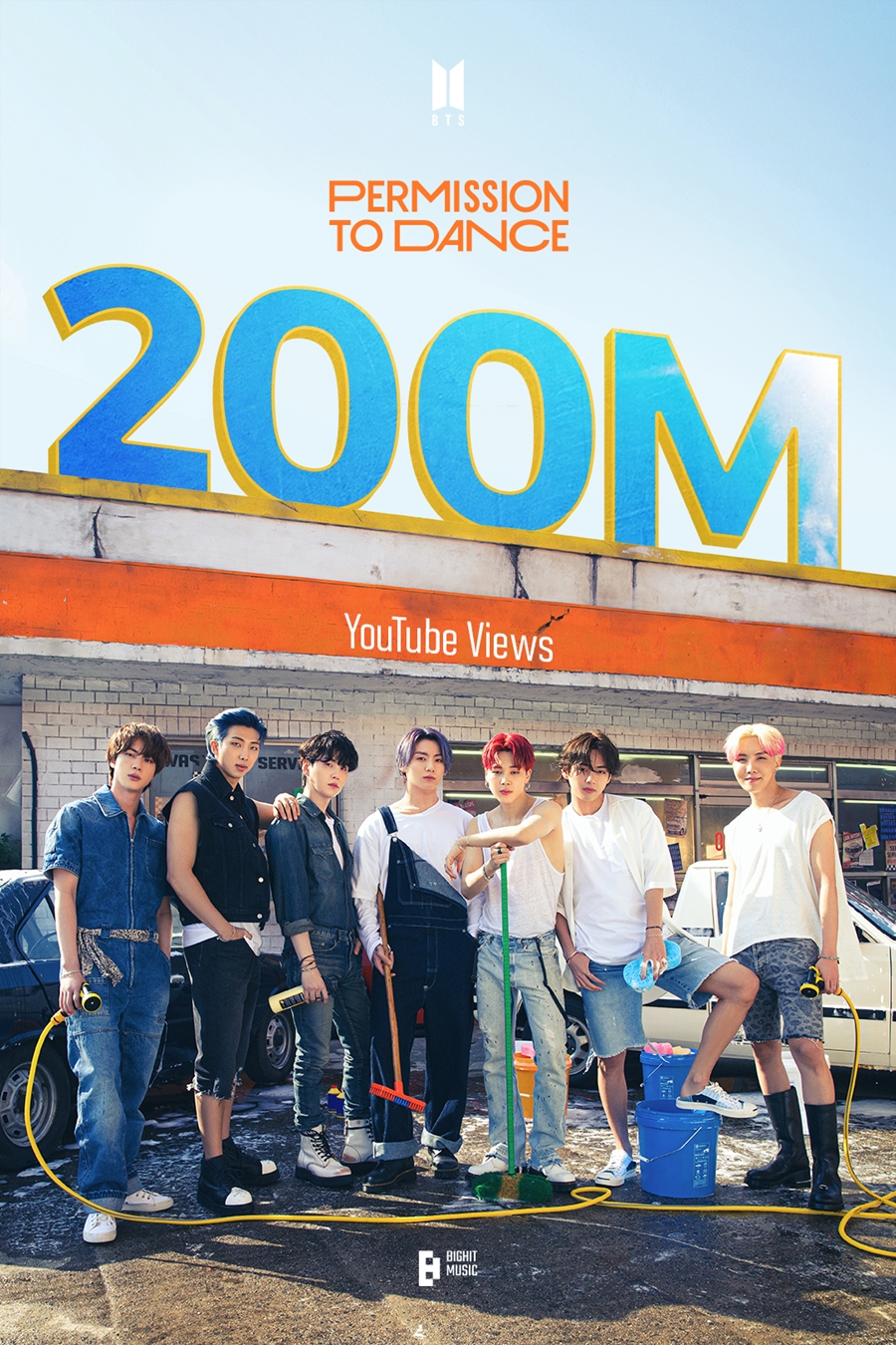 BTS『Permission to Dance』MV、再生回数2億回突破　通算22作品目の記録