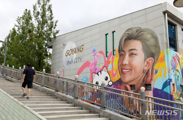 高陽市、BTSのRMの壁画一帯を「韓流通り」として造成