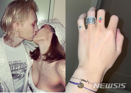 DAWN＆ヒョナ、ブーケと薬指のリング…結婚説は本当？