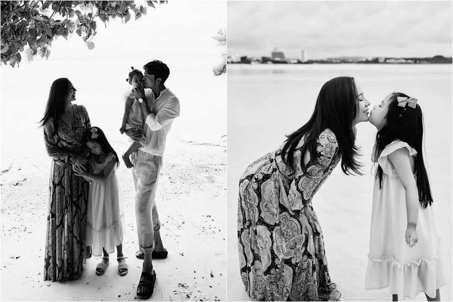 ユジン＆キ・テヨン、娘二人と幸せいっぱいの家族写真…まるでグラビアのよう