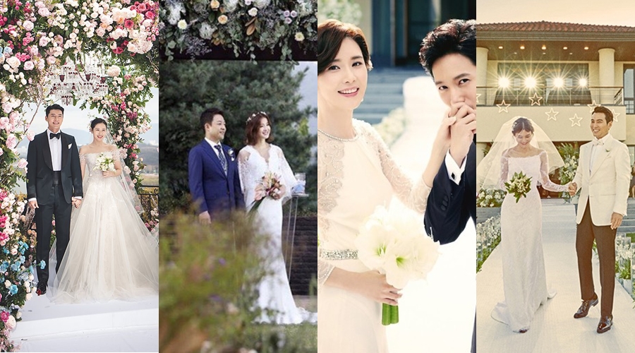 ヒョンビン＆ソン・イェジン、ペ・ヨンジュンも選択した華やかな花飾りが美しい場所で結婚式