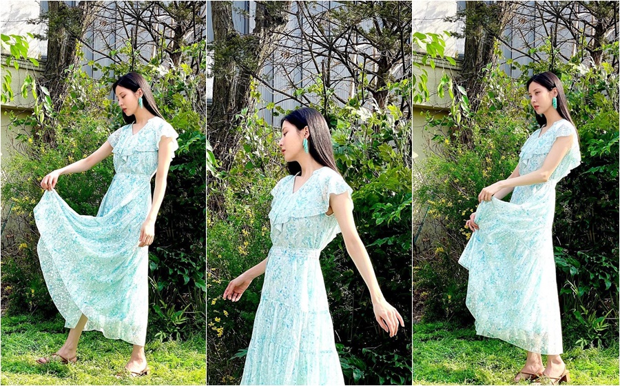 少女時代ソヒョン、自然に囲まれた庭園でパチリ　「妖精が現れた」