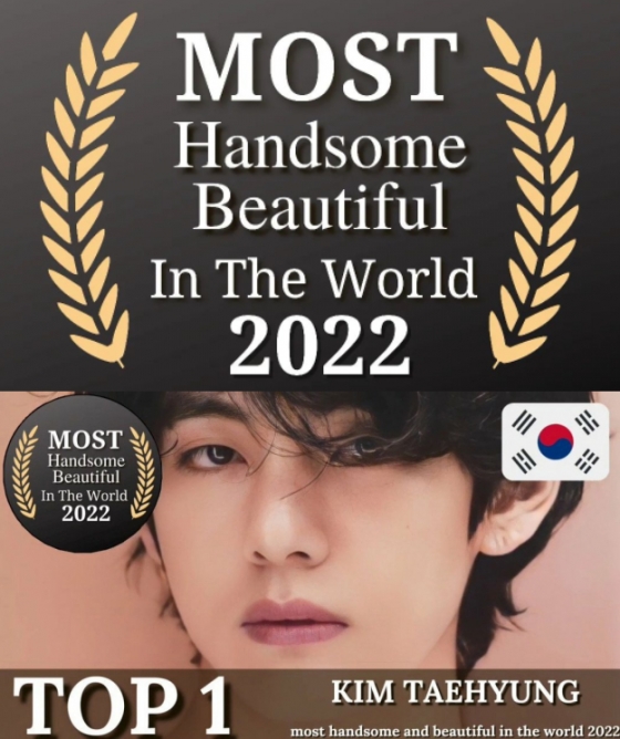 BTS のV「2022世界最高の美男」1位…「世界一のイケメン」