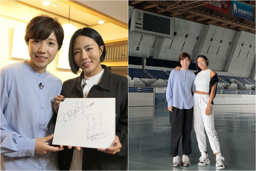 李相花、小平奈緒との仲良し2ショット公開　「一生懸命応援するよ」