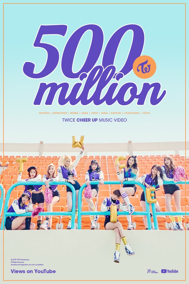 ＴＷＩＣＥ「ＣＨＥＥＲ　ＵＰ」　ＭＶが再生５億回超え