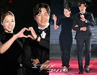 【フォト】チャン・シニョン&カン・ギョンジュン「ラブラブ夫婦」=2022 APAN STAR AWARDS