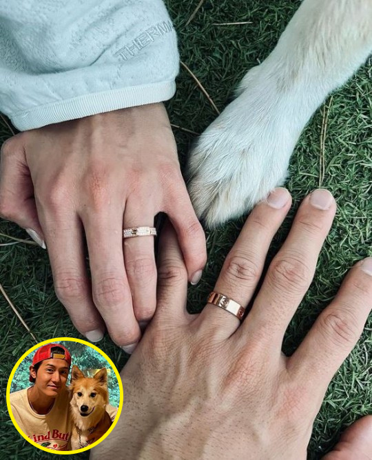 イ・ギウ、妻と結婚指輪公開…「僕ら三銃士、幸せの道を進もう」