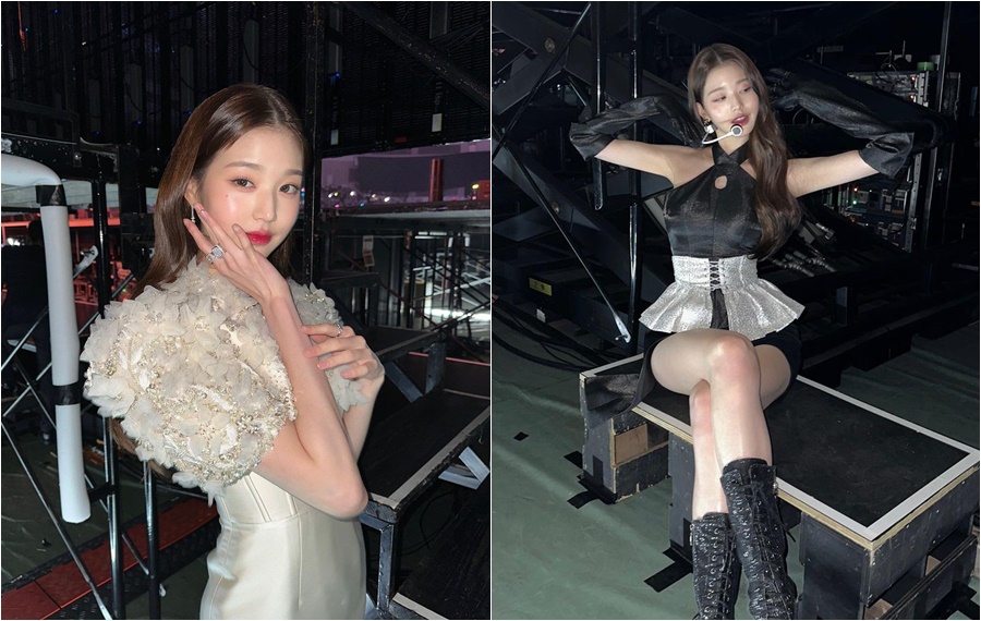 IVEウォニョン　人形ルックス＋優雅なドレス姿…AAA舞台裏の写真公開
