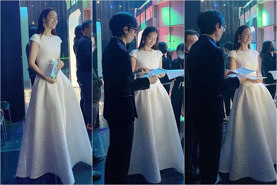 チェ・ジウ、『2022　MBC芸能大賞』に大賞プレゼンターとして出席…優雅なドレス姿