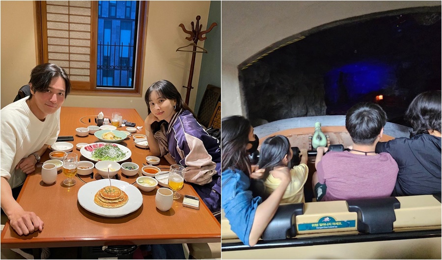 コ・ソヨン＆チャン・ドンゴン結婚13周年…家族4人でテーマパーク