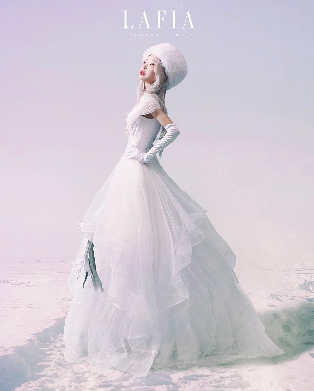 故チェ・ジンシルさんの娘チェ・ジュニ、ファッションモデルデビュー？　雪の女王みたい
