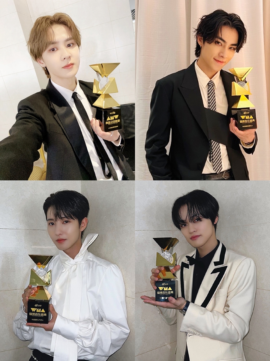 NCTクン＆シャオジュン＆ロンジュン＆チョンロ、中国「WEIBO MUSIC AWARDS」で受賞