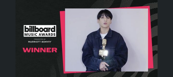 JUNG KOOK、ビルボード・ミュージック・アワード初の「トップ・グローバルK-POPソング」受賞