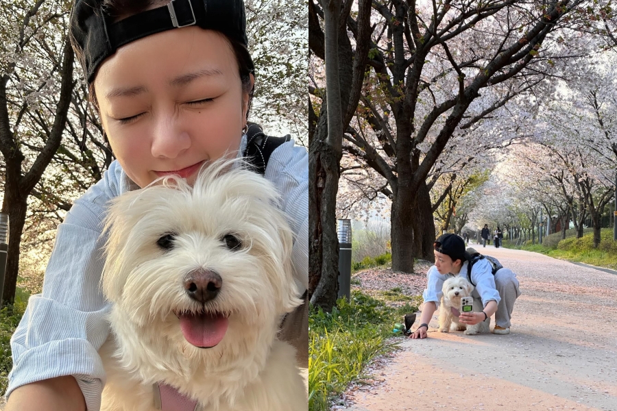 『涙の女王』の「ナ秘書」役ユン・ボミ　愛犬とキュートなショット公開