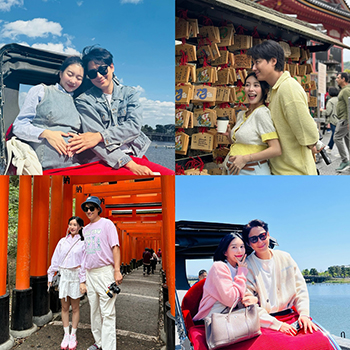 【フォト】イ・ジフン&アヤネさん 日本で胎教旅行の幸せ写真公開