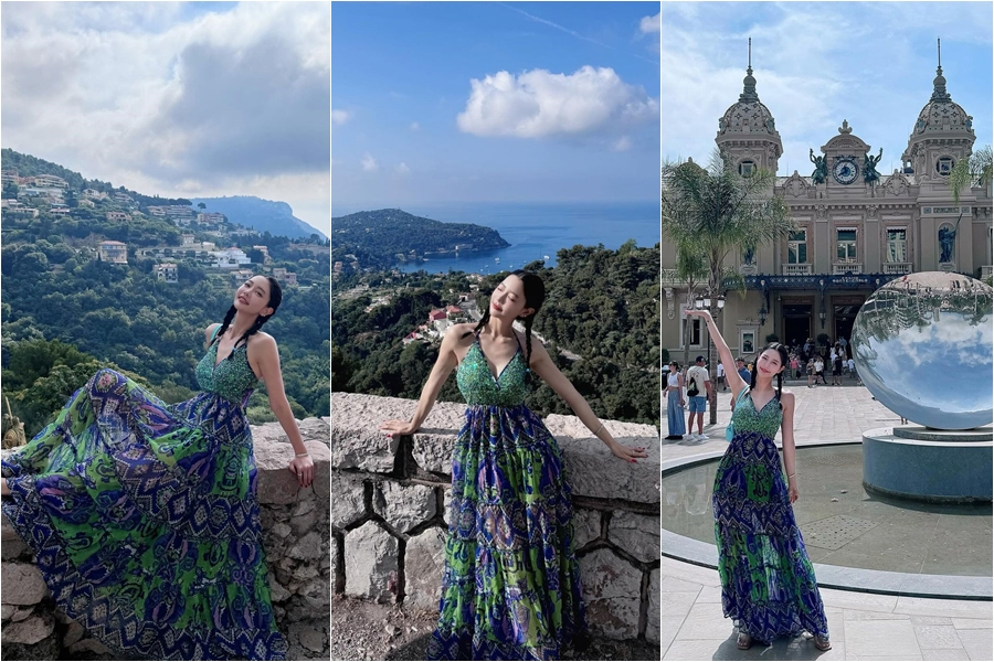 クララ、三つ編みツインテールで若々しい美しさ…モナコでも女神スタイル披露