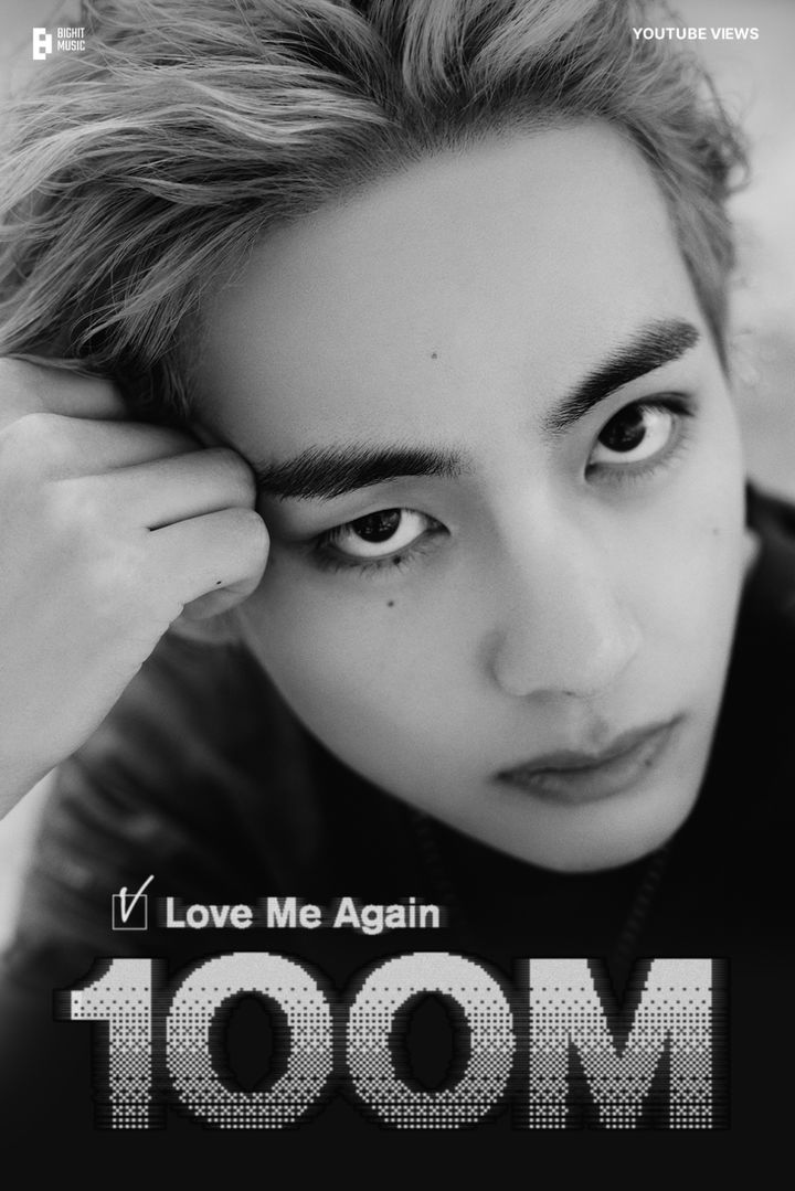 BTSのV、「Love Me Again」のMVが再生数1億突破