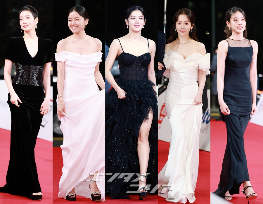 ハン・ジミン＆キム・ゴウン＆ヘリ＆タン・ウェイら、ブラック＆ホワイトのドレスを着た美しい女優たち
