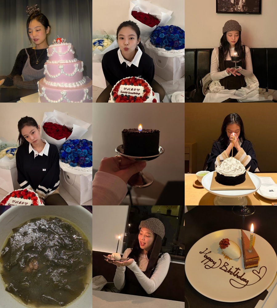 BLACKPINKジェニー　20代最後の誕生日…知人からたくさんのケーキ「人気者」