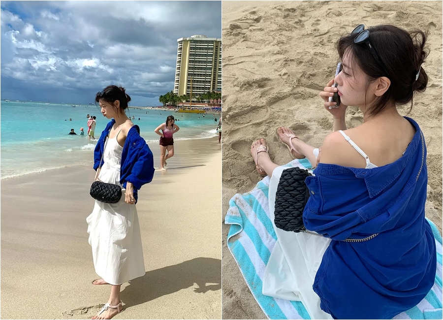 チョン・ソミン　米ワイキキ・ビーチでさわやかビジュアル