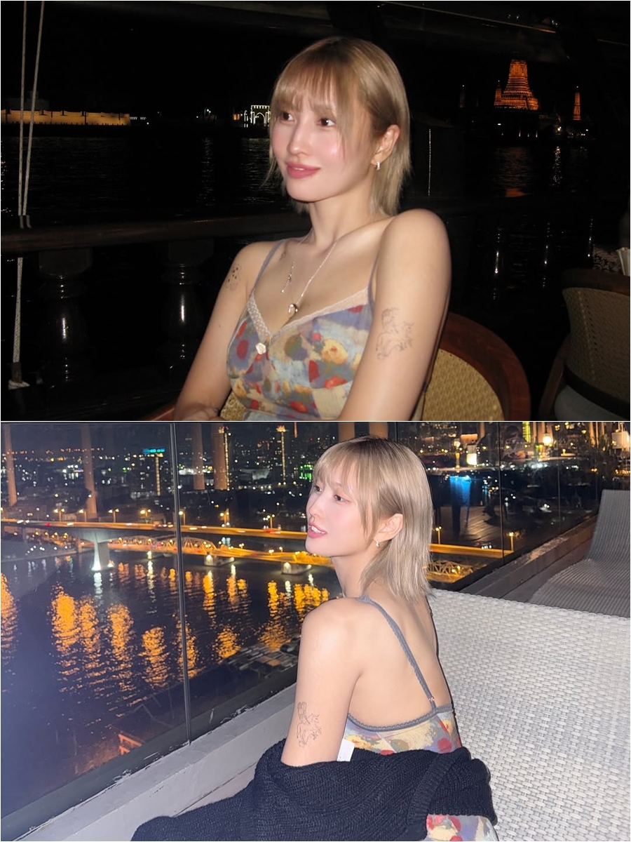 TWICEモモ、タイに家族旅行…フェミニンなワンピ姿が美しい