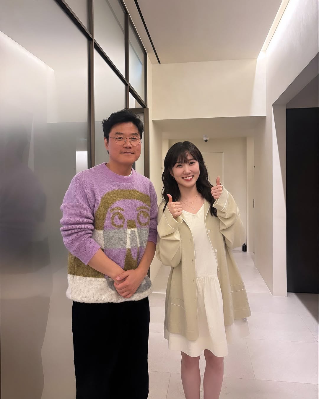 パク・ウンビン、ナ・ヨンソク・プロデューサーと2ショット　「よい出会い、楽しい時間」