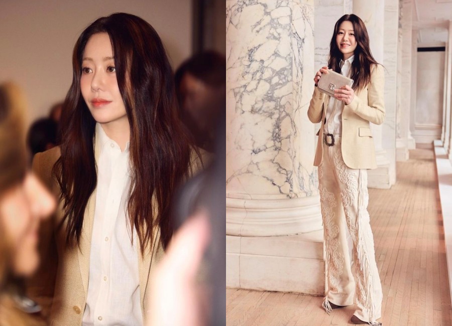 54歳コ・ヒョンジョン、ニューヨークを輝かせる美しさ…女子大生のようなビジュアル