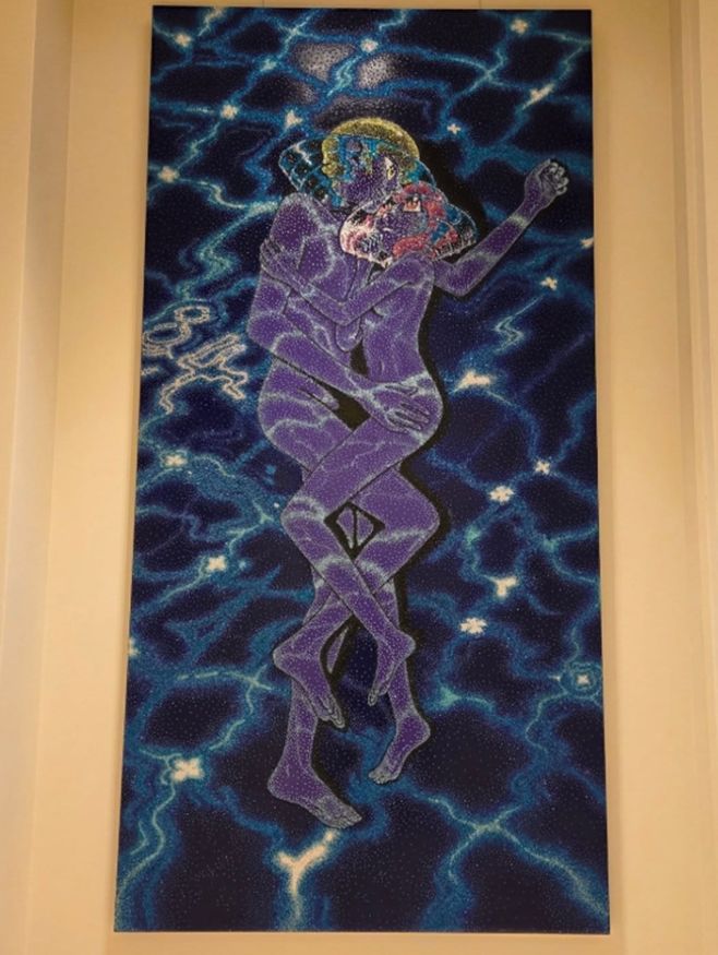 防弾少年団JIN、キアン84から贈られた大きな絵を公開