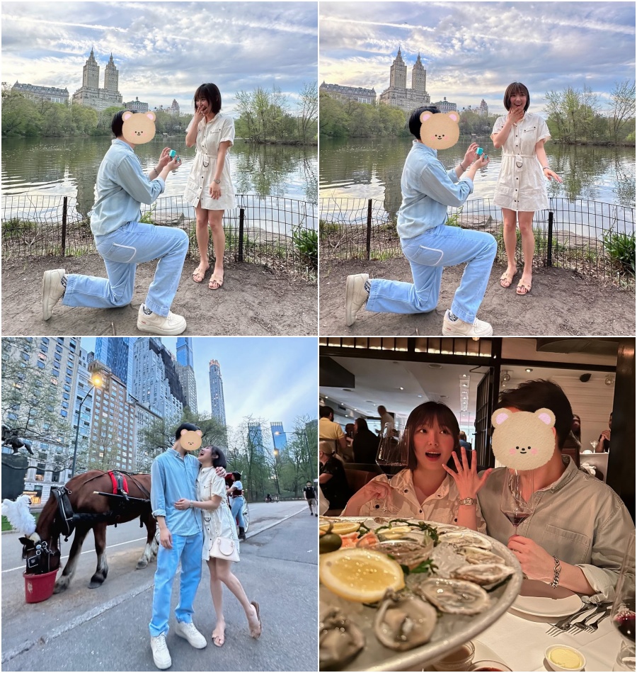 「6月結婚」元miss Aミン　米NYでプロポーズされた瞬間を公開…「ビックリ」