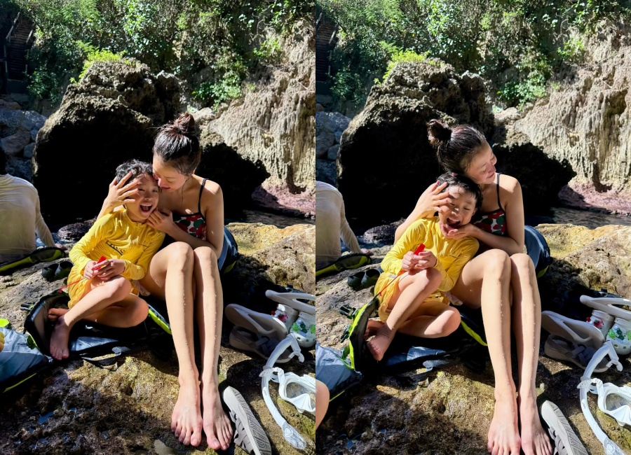 離婚調停中のイ・シヨン、7歳の息子とサイパン旅行　「わたしの愛するジョンユン」