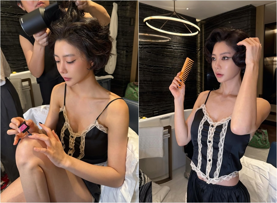 クララ、ナイトウエアからドレスまで…まるでマリリン・モンローのよう