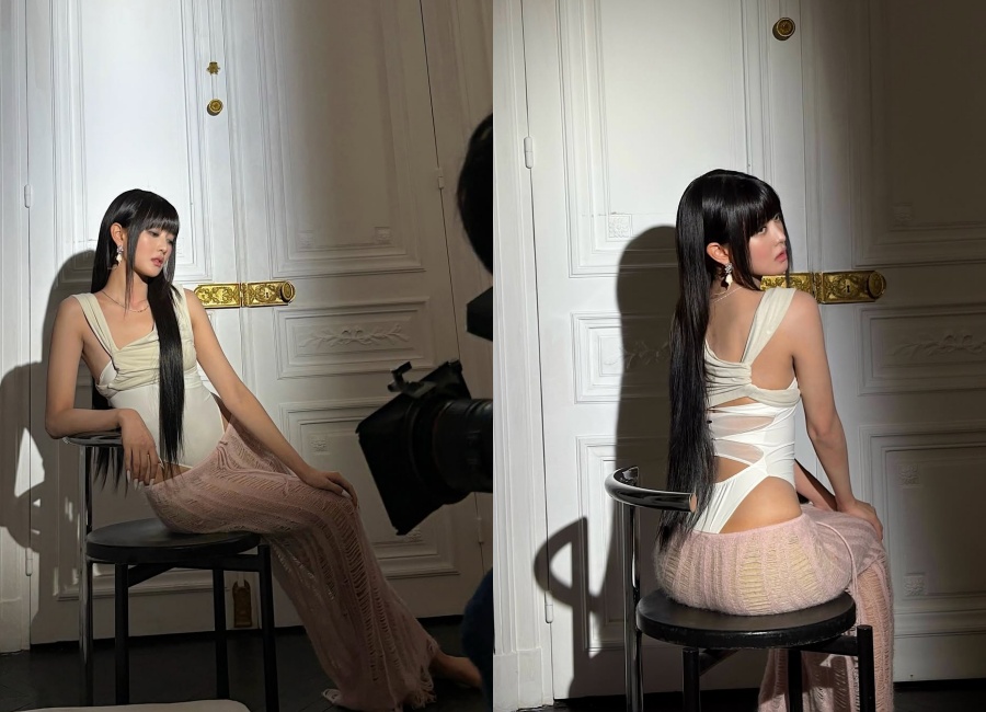 i-dleミンニ、エッフェル塔をバックに魅惑的なオーラ　「Girls night out」