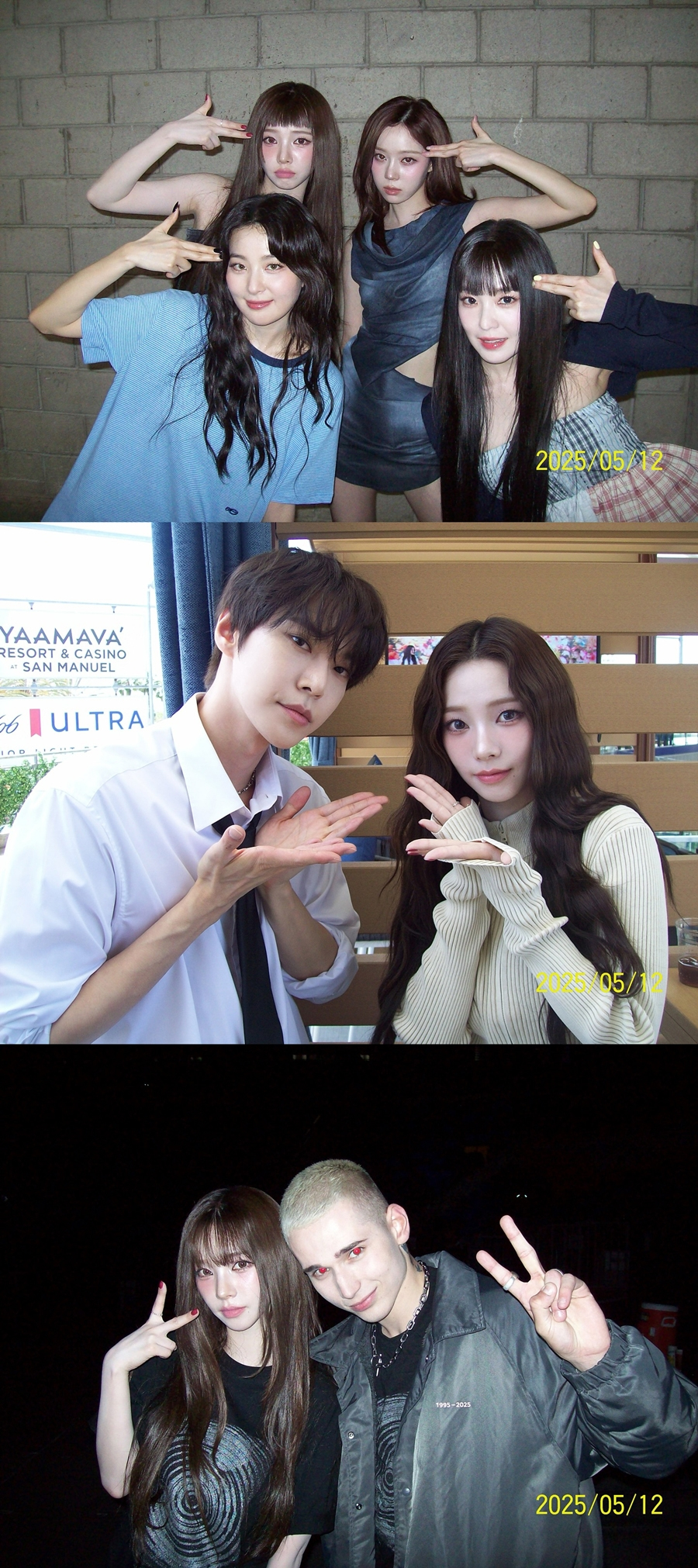 aespaカリナ、Hearts2Hearts全メンバーと記念写真…カリナに似た美しさ誇るイアン