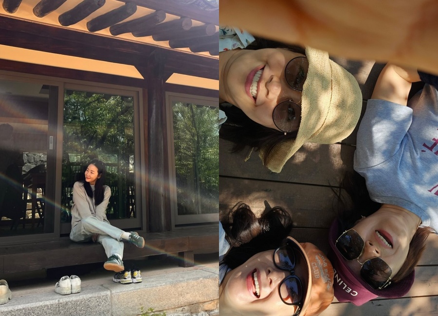 チェ・ジウ、親しいシン・エラ＆ユン・ユソンらと楽しい旅行…49歳だけど少女のよう