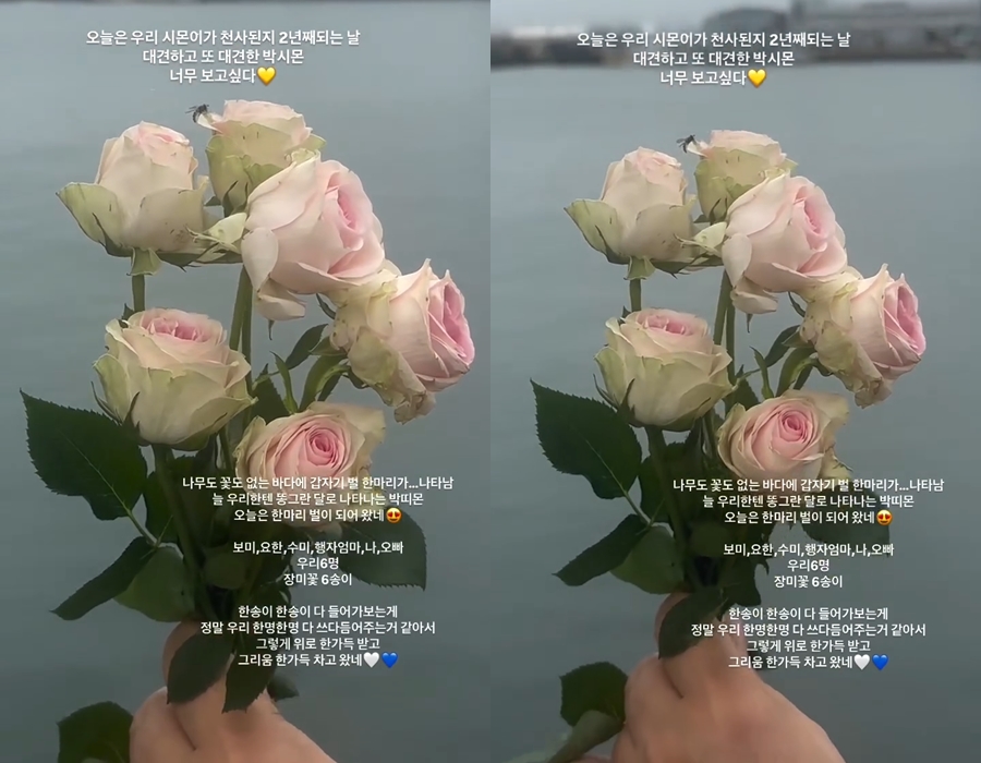 パク・ボミ　亡くした息子をしのぶ「天使になって2年…今日はミツバチになってやって来た」