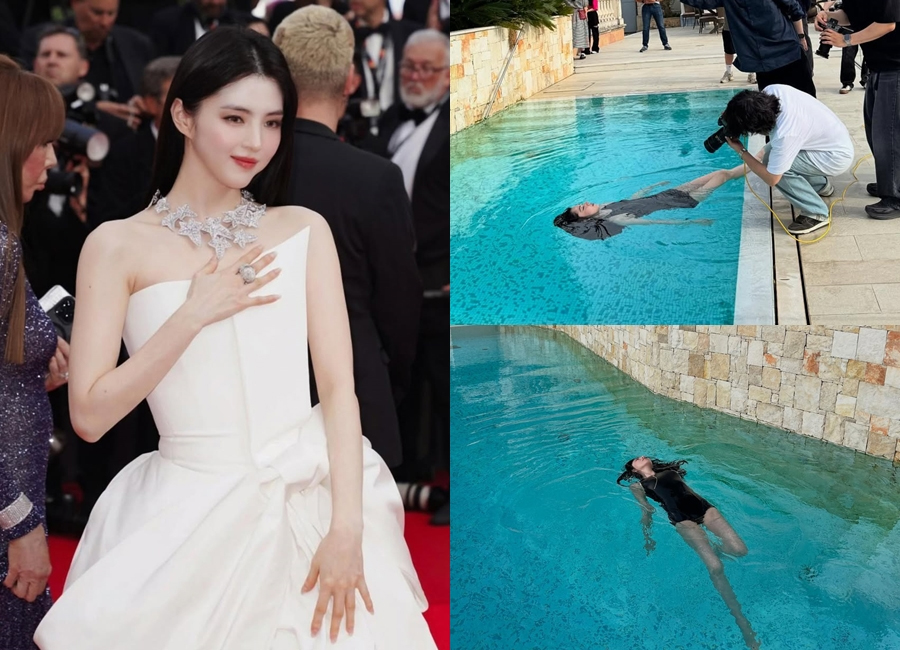 黒い水着姿のハン・ソヒ、水中で静かな演技…カンヌ映画祭のオフショットも公開