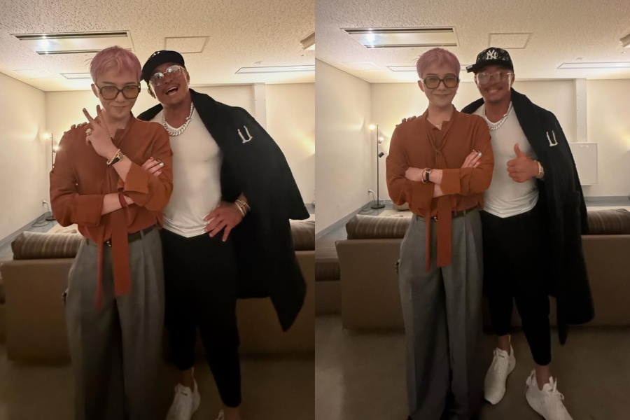 秋山成勲、G-DRAGONと8年ぶり再会　「カッコ良くて魅力的なジヨン君」