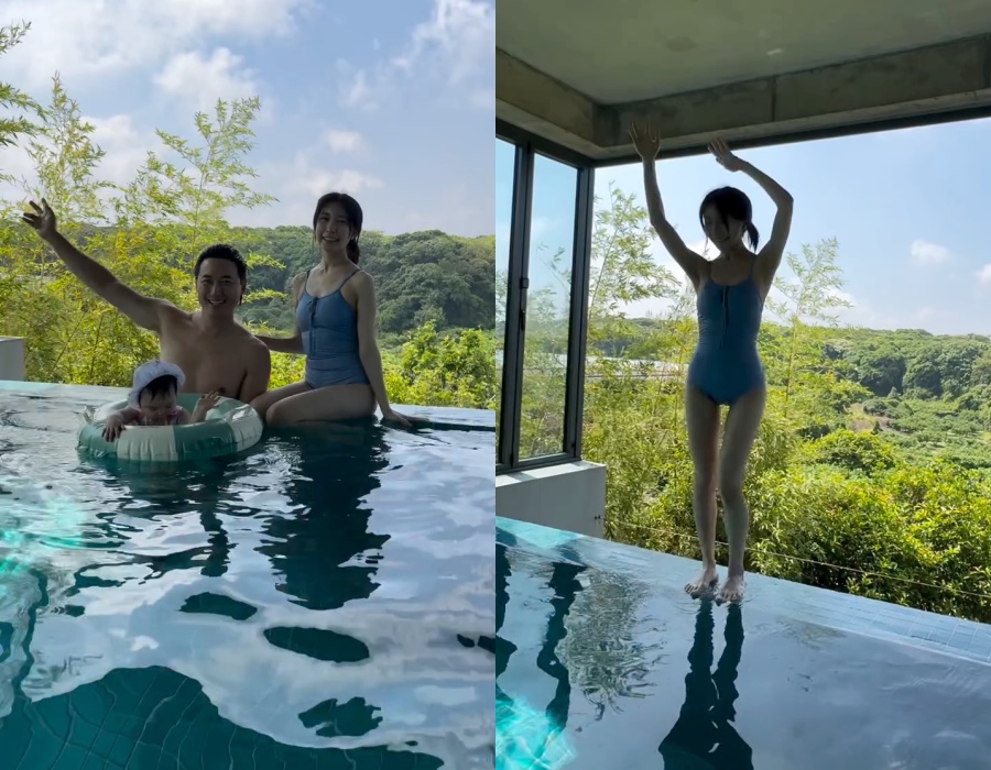 イ・ジフンの妻アヤネさん、出産前の体型取り戻す…水着姿で近況報告