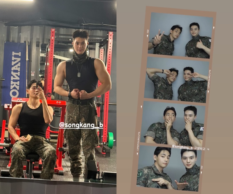 防弾少年団V、超豪華人脈をアピール…ソン・ガンと運動＆パク・チャヌク監督とワインまで