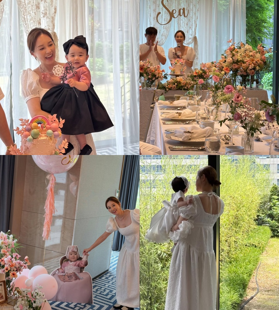 アユミ、長女の満1歳の誕生祝いを公開　「セアが生まれてもう1年だなんて」