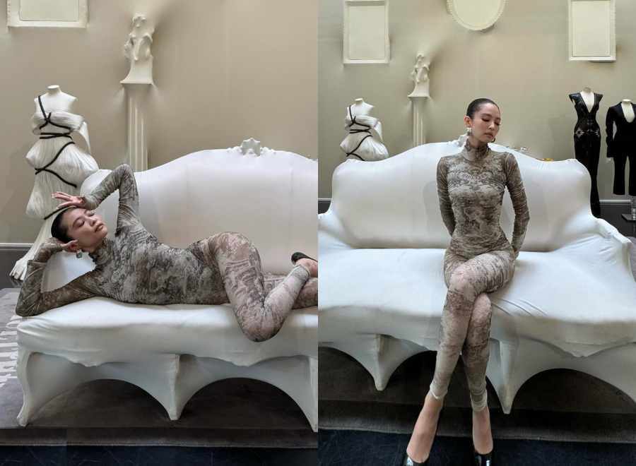 BLACKPINKジェニー、全身タイツ姿でも格の違うオーラ…スレンダーボディに視線集中