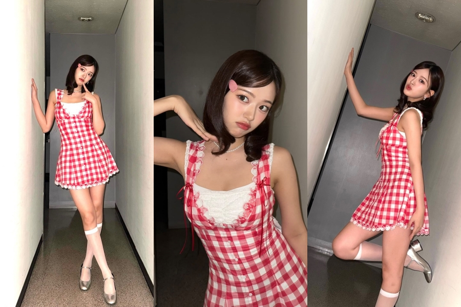 IVEユジン、レトロな超ミニワンピ姿でバービー人形のよう