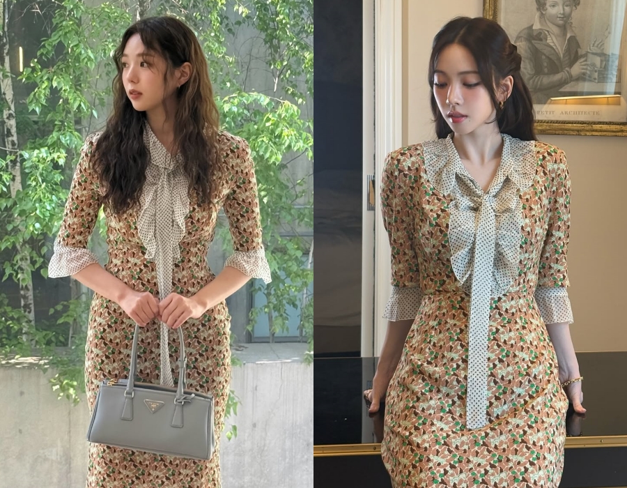 写真＝チェ・スビン、aespaカリナのインスタグラムより